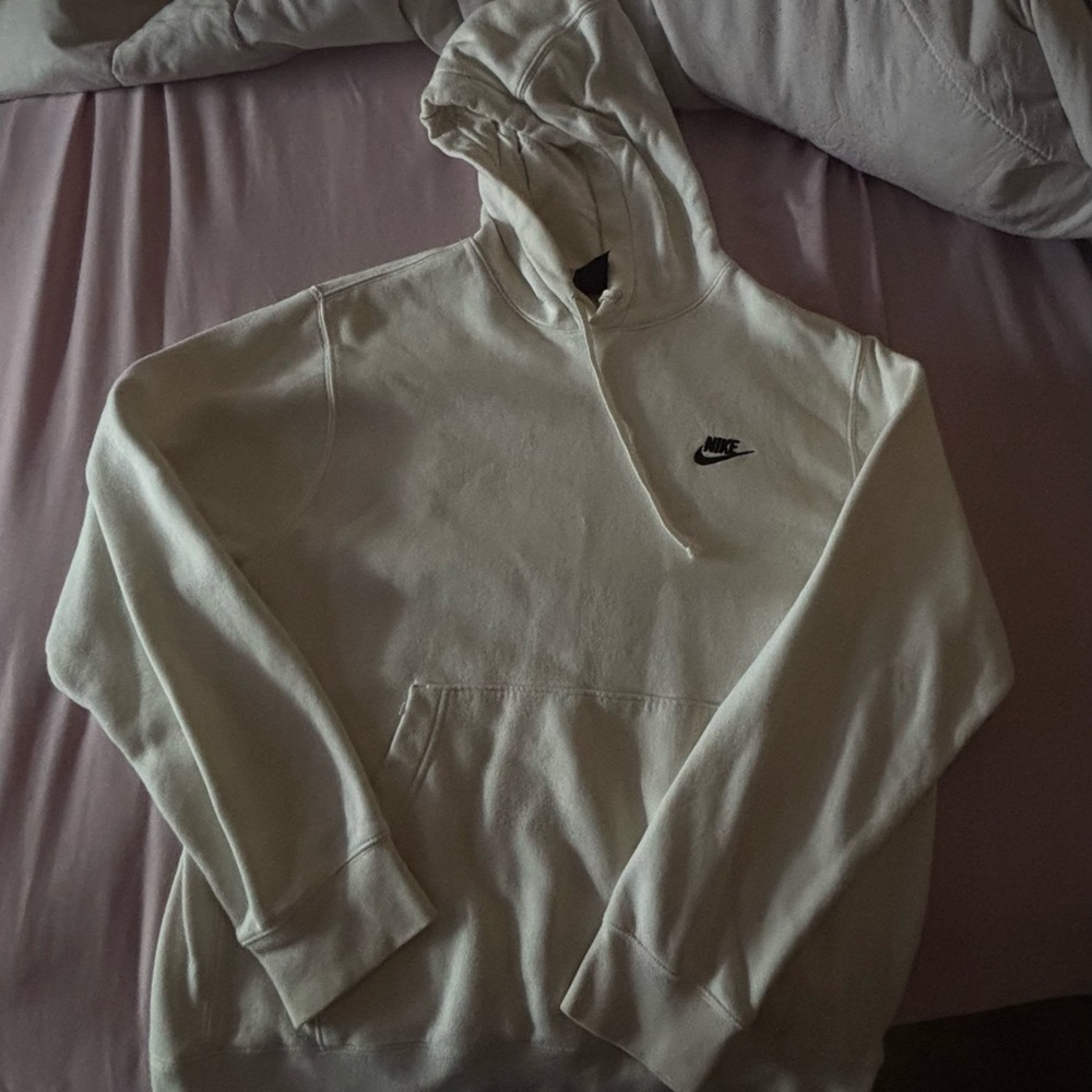 Nike Men's Cream Hoodie